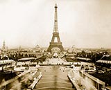 the eiffel tower, la tour eiffle, paris, france photo antique