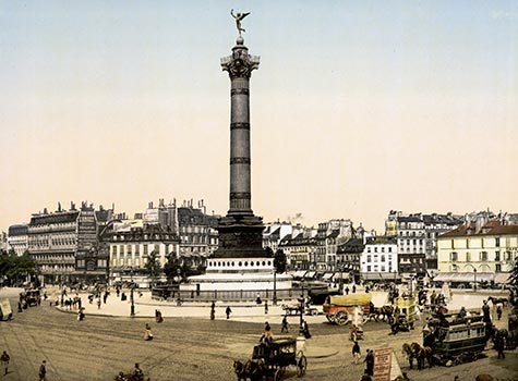 Place de la Bastille, square, bastille, french revolution, , paris