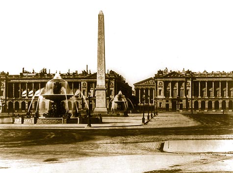 Place de la Concorde, 1755, major squares, Edouard Baldus, , paris