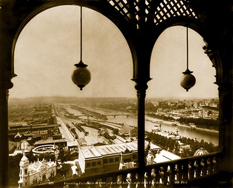 arched balcony, Eiffel Tower, , paris