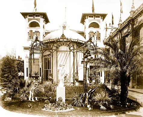 Pavilion of Monaco, garden, statue of the Virgin Mary, , paris