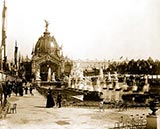 paris photos, Central Dome and Fountain Coutan, paris 1900