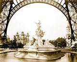 Fountain St. Vidal, Eiffel Tower, 1900 Paris