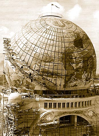 gigantic globe, paris