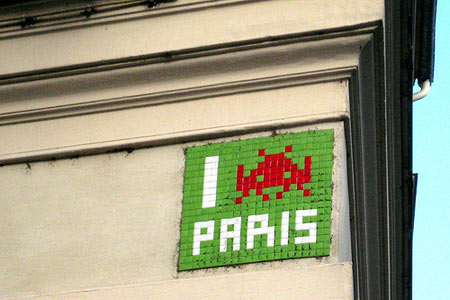 Space Invaders Taking Over Paris